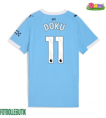 Manchester City Jeremy Doku #11 Hemmatröja Kvinnor 2025-26 Kortärmad